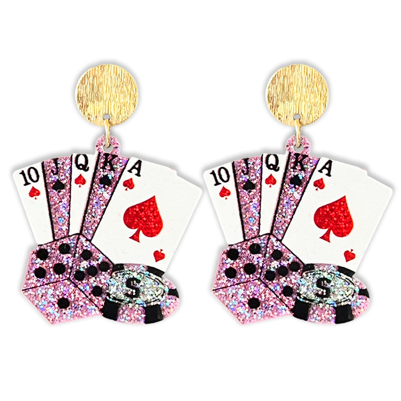 Wholesale Western cowboy style acrylic earrings